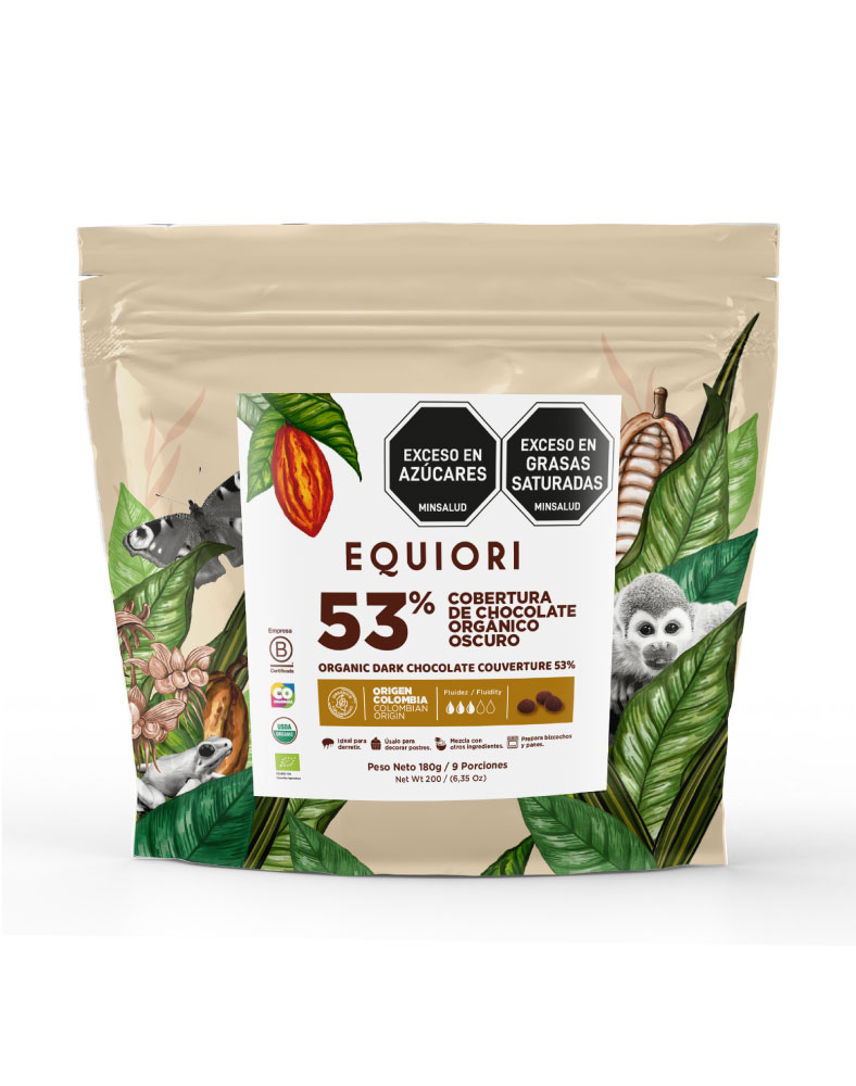 Cobertura de chocolate al 53% x 180 g