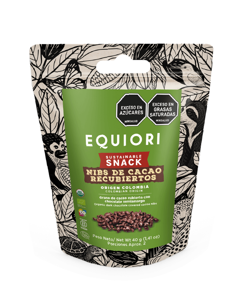 Nibs de Cacao Recubiertos de Chocolate al 65% x 40 g